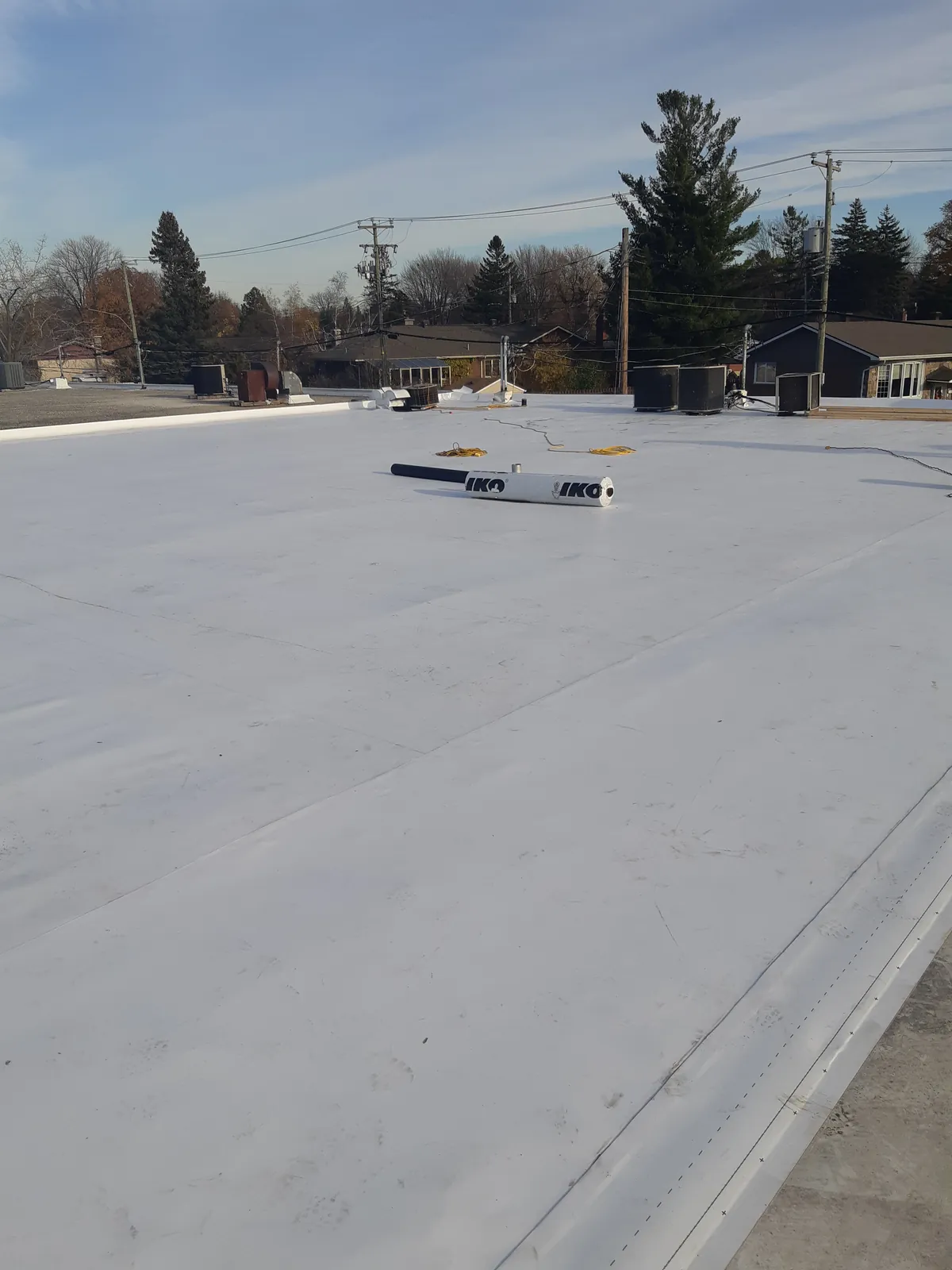 Roofing project in Montreal